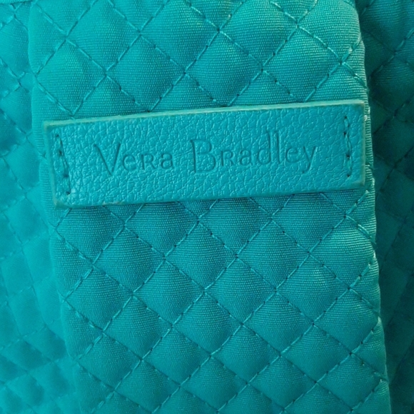 VERA BRADLEY TURQUOISE SEA HADLEY SATCHEL - Picture 4 of 8